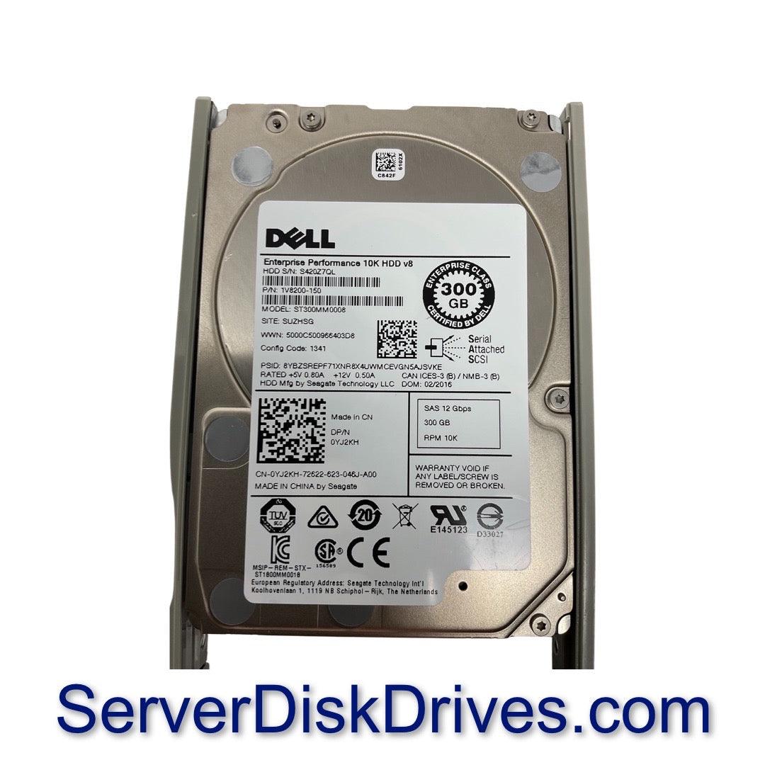 Dell 300GB SAS 10k 2.5" 12G Hard Drive YJ2KH