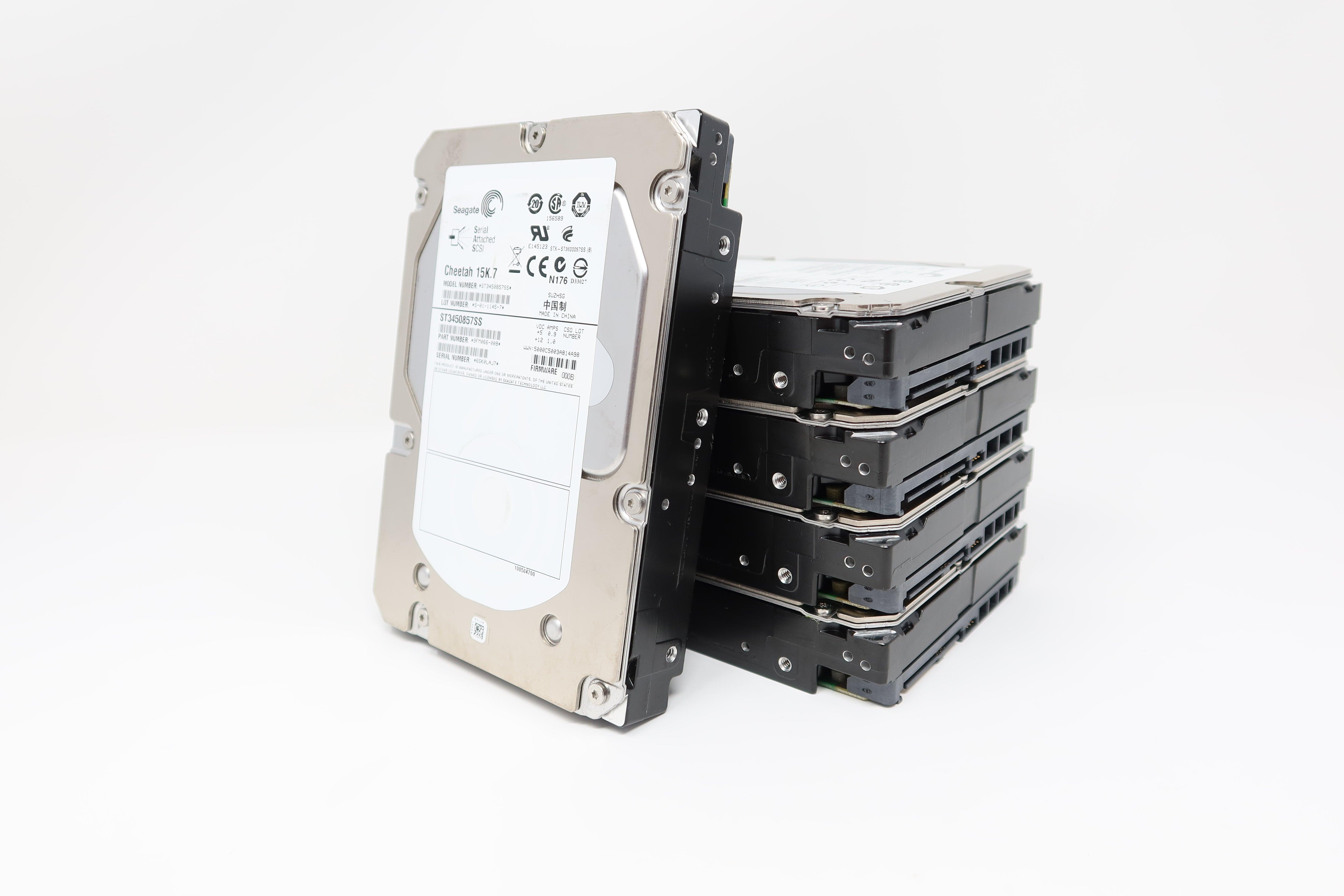 Seagate Cheetah ST3450857SS 450GB 15K SAS 3.5IN (Lot of 5) Drives