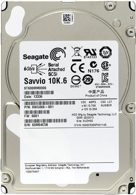 Seagate ST600MM0006 600GB 10K 64MB SAS 6Gb/s 2.5" Drive