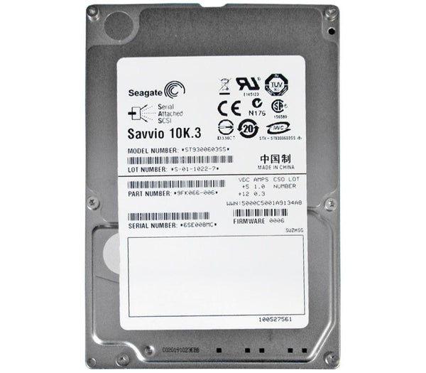 Seagate Savvio 10K.3 ST9300603SS 300GB 10000RPM SAS 2.5in Hard Drive