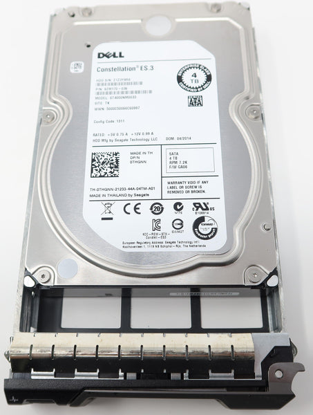 Dell 4TB 7.2K SATA 6Gb/s 3.5″ Hard Drive | THGNN / ST4000NM0033