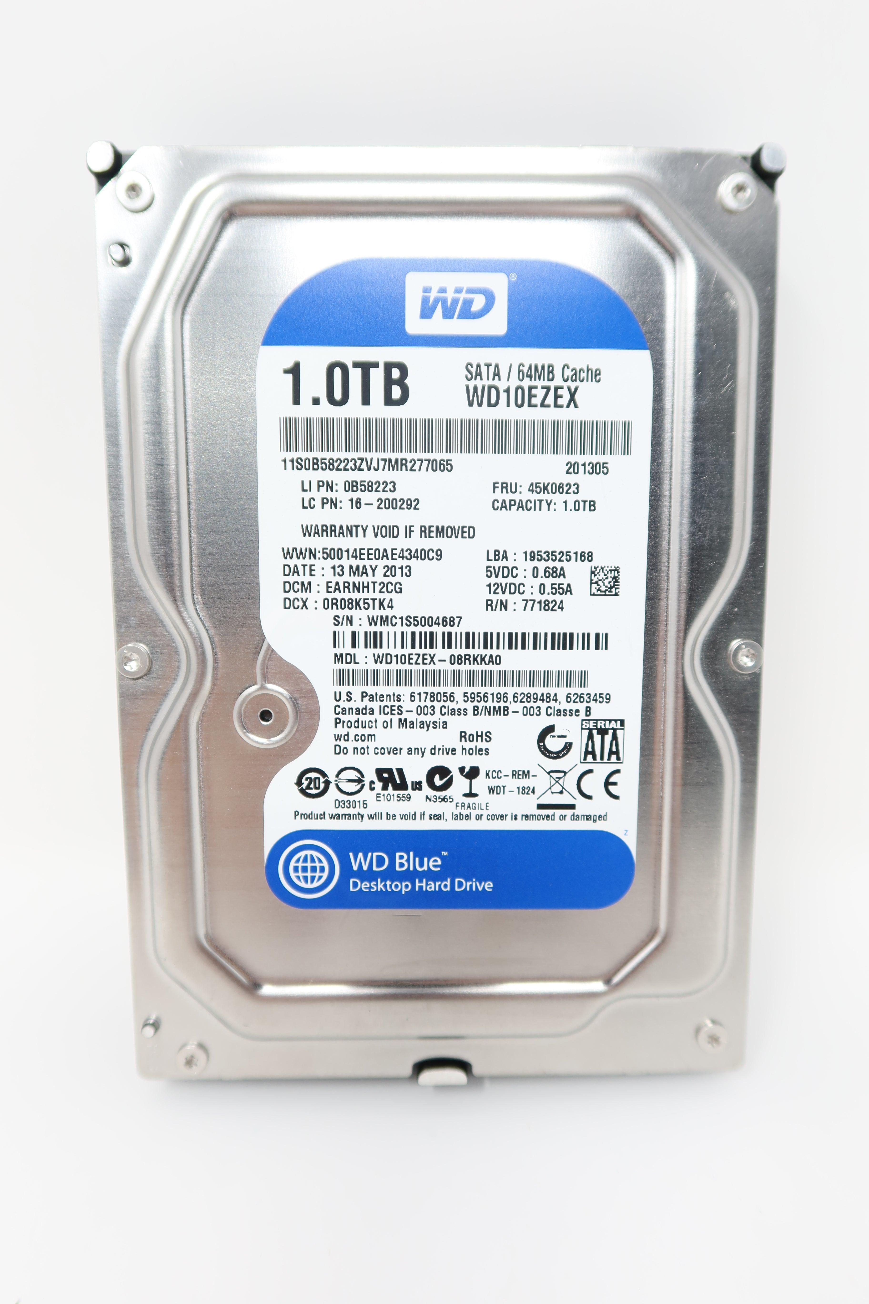 KN4792 【品】Western Digital TOSHIBA WD10EARX/WD10EZRX/DT01ABA100V HDD 1TB 3個セット