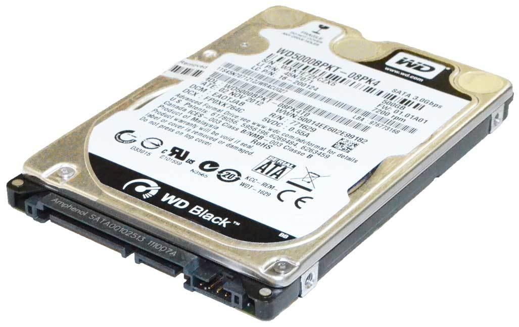 WD5000BPKT WD Black 500GB 7.2K 3Gb 2.5" SATA Laptop Hard Drive