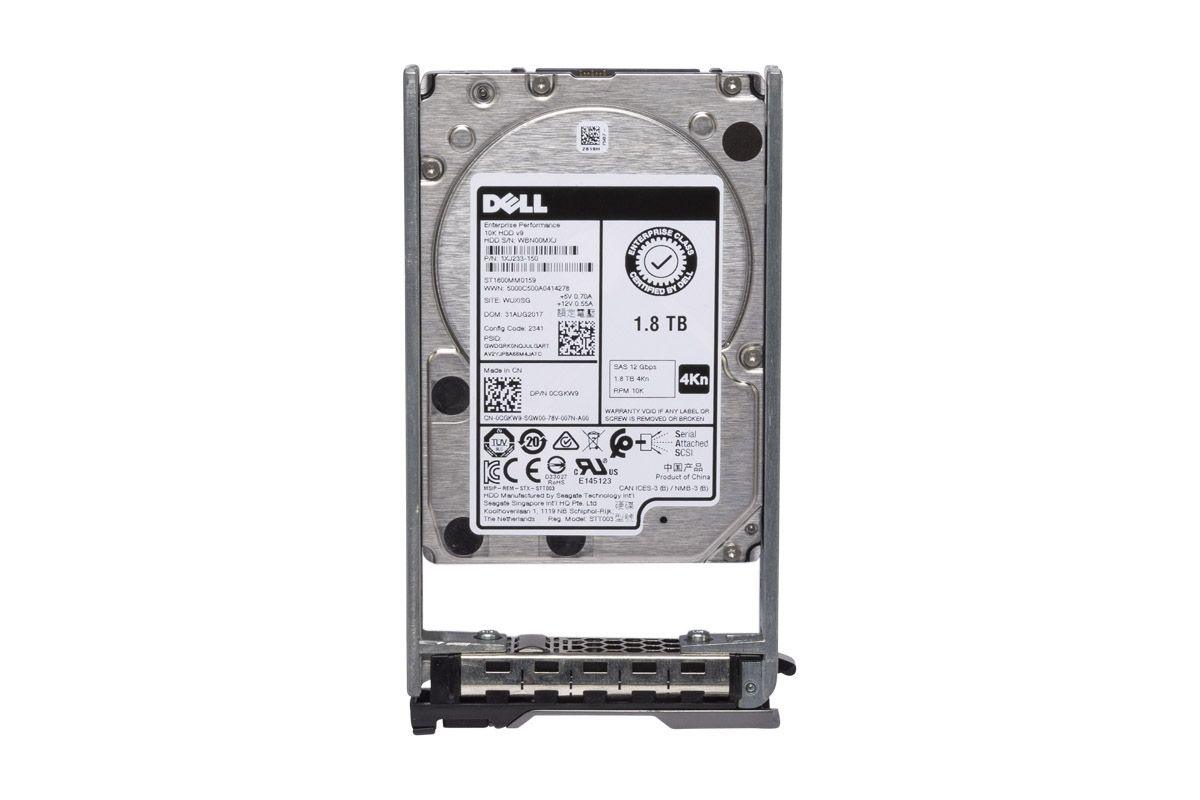 Dell 1.8TB SAS 10k 2.5" 12G 4Kn Hard Drive CGKW9