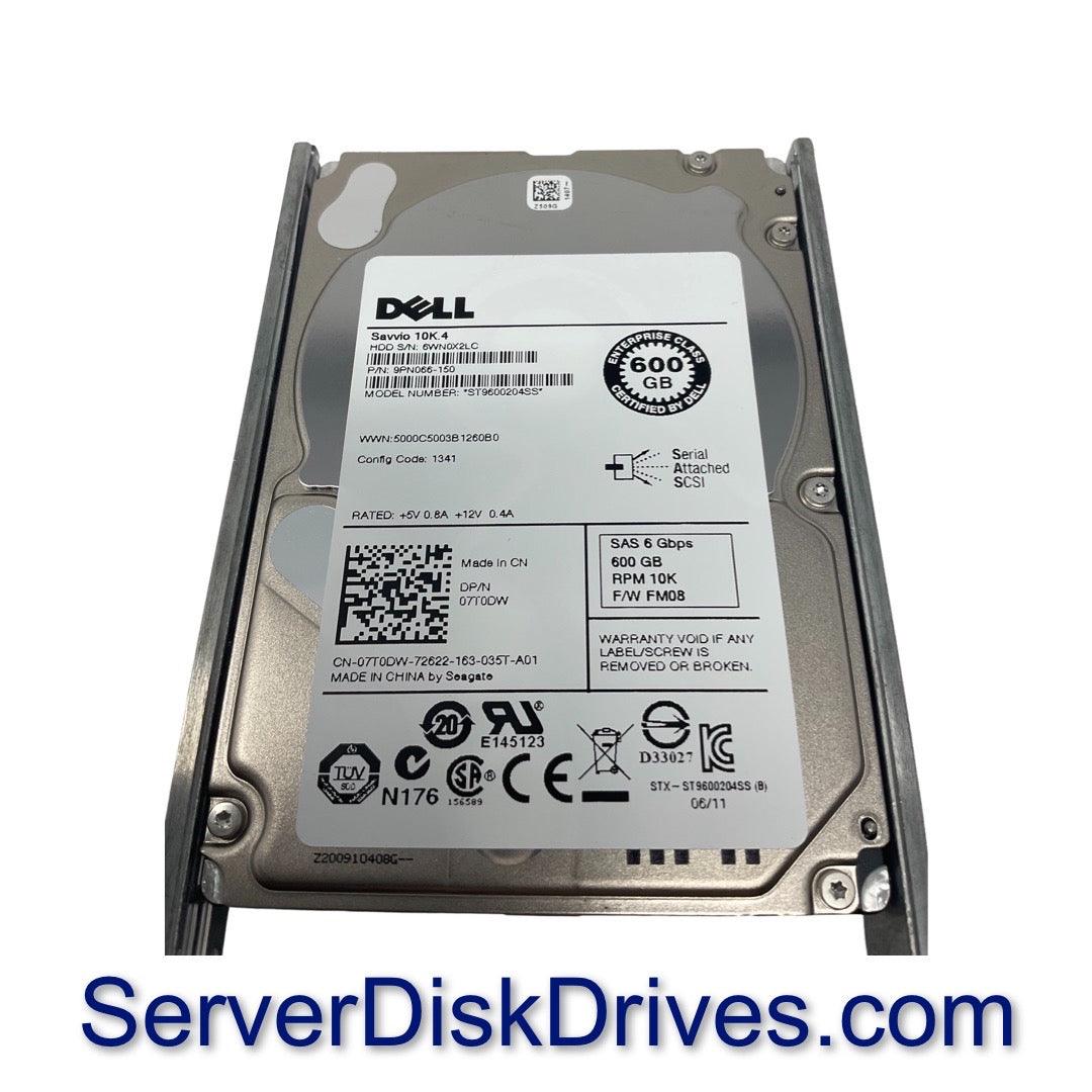 Dell ST9600204SS 7T0DW 600gb 10k 6G 2.5in SAS Hard Drive