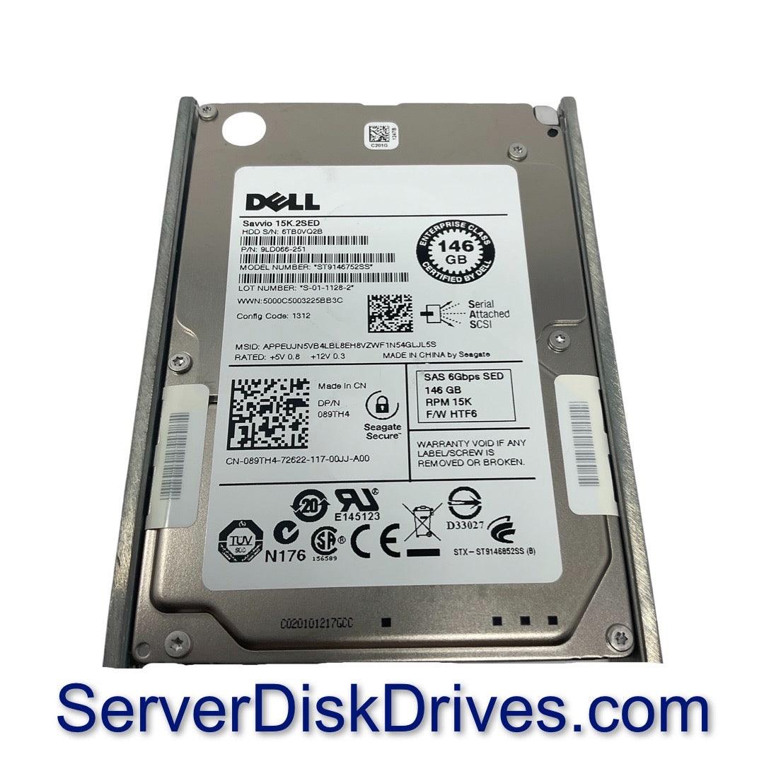 Dell 89TH4 146GB 15K RPM 6Gb/s 2.5 SFF SAS Hard Drive ST9146752SS