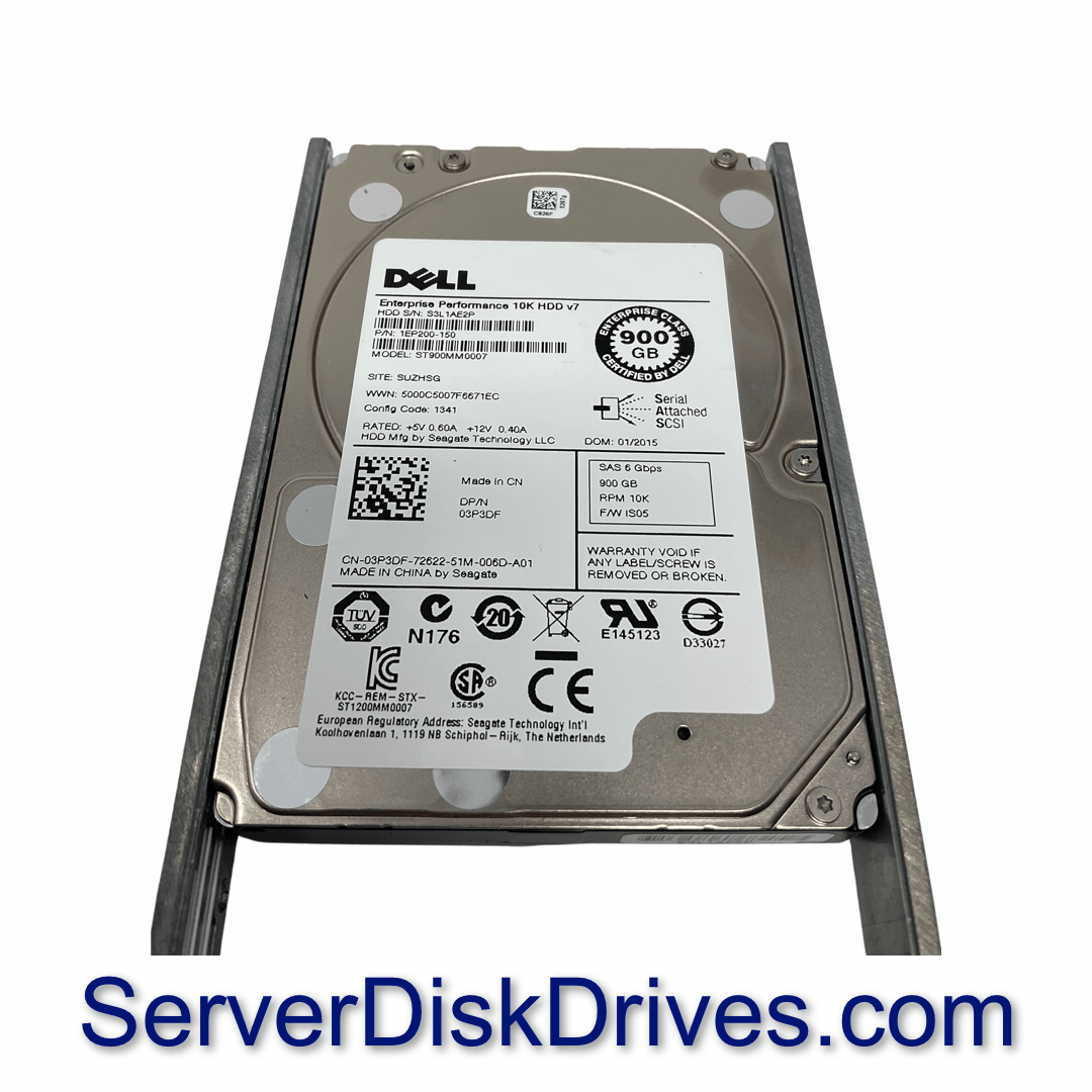 3年保証】Hard Drive Dell 03P3DF 900GB 10000RPM 64MB SAS-2