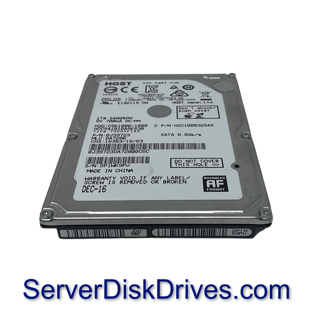 HGST HCC541010A9E630 1TB 5400RPM 8MB SATA 6Gb/s (9.5mm) 2.5inch Notebo HGST HCC541010A9E630 1TB 5400RPM 8MB SATA 6Gb/s (9.5mm) 2.5inch Notebo