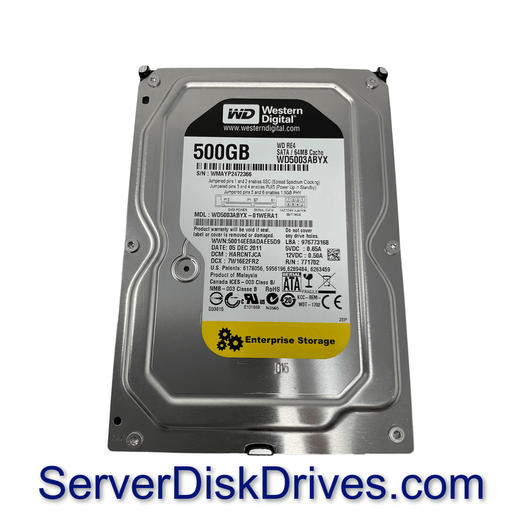 Western Digital RE4 500GB Enterprise Hard Drive - 7200RPM, SATA2, 64MB Cache