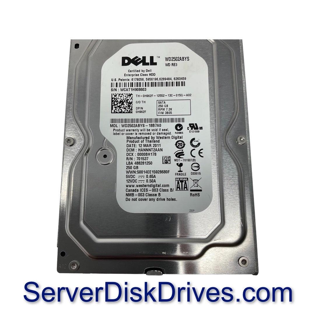 Dell H962F WD2503ABYX 250gb 7200rpm 3G SATA hard drive