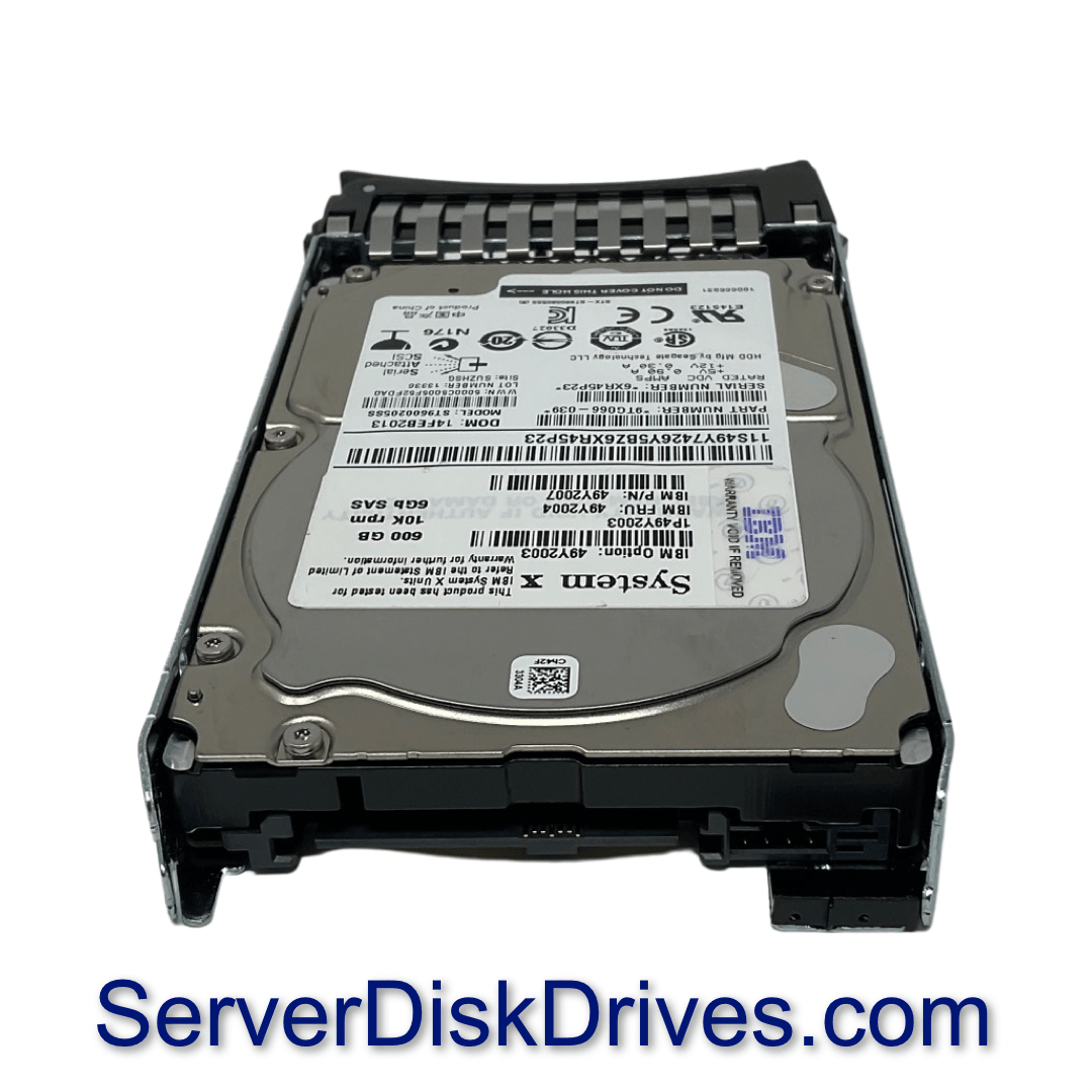 49Y2004 IBM 600GB 10K 6G 2.5in SAS Hard Drive