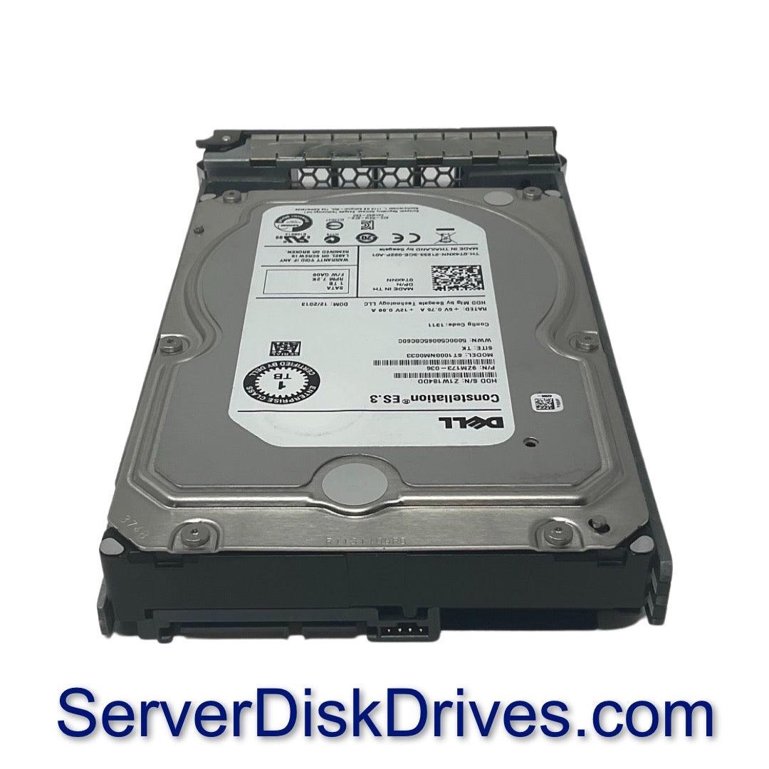 Dell 1TB 3.5" Hard Drive FNW88 - SAS 6G 7.2K RPM (ST1000NM0023) - Open Box, Bulk Packed