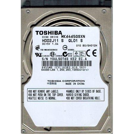 Toshiba MK6465GSXN 640GB 5400RPM 2.5" SATA 3Gb/s Laptop Hard Drive