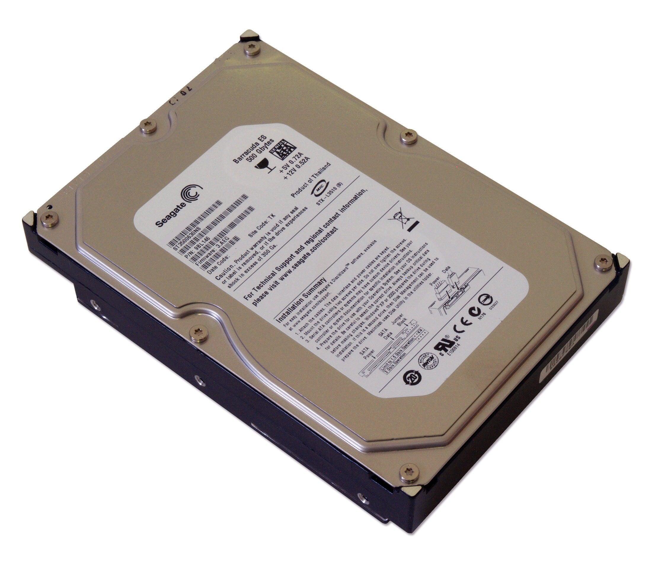 Seagate ST3500630NS 500GB 7200RPM 3.5" SATA Desktop Drive